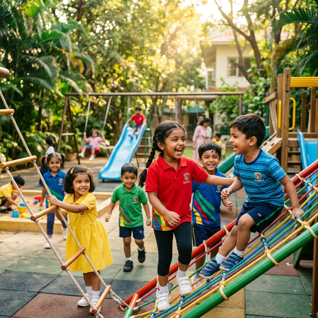Happy Children Playing